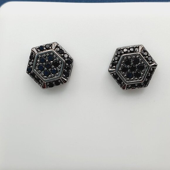 "925 Sterling Silver Plated CZ Earrings, EVBRS480 - Picture 1 of 9